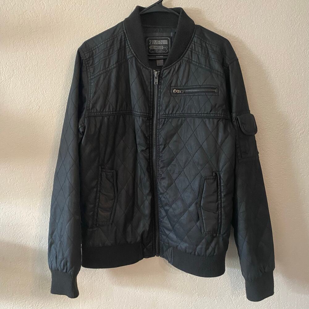 21Men: Los Angeles Lined quilted jacket men's size M